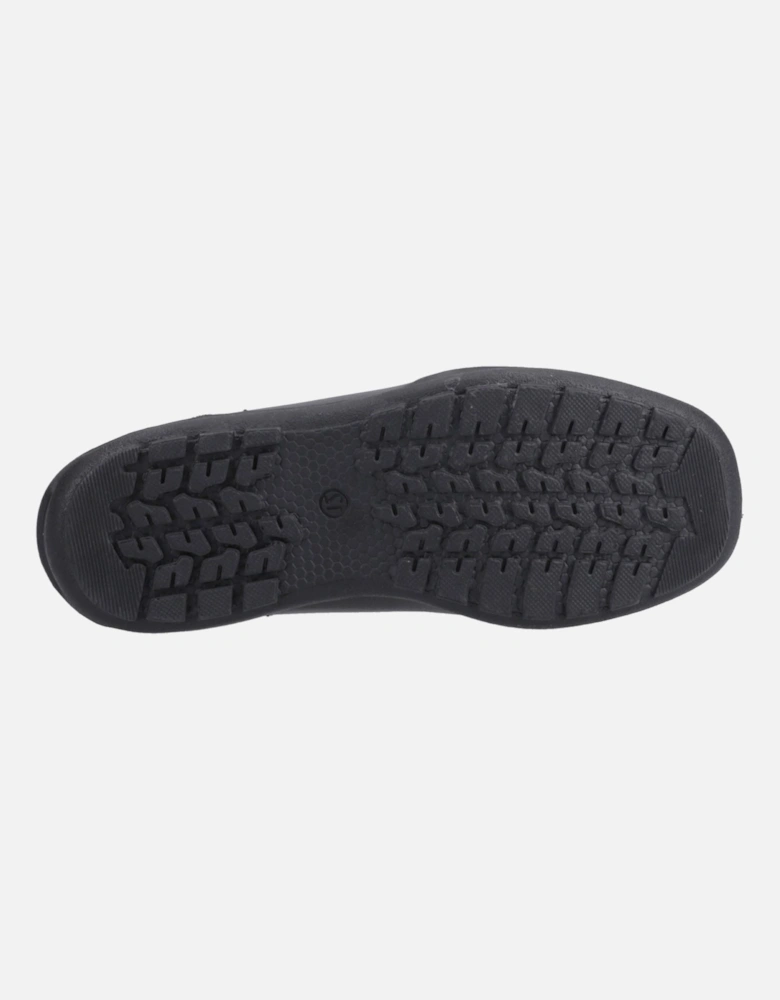Mackenzie Wallabee Leather Boys's Black Lace-Up Shoes