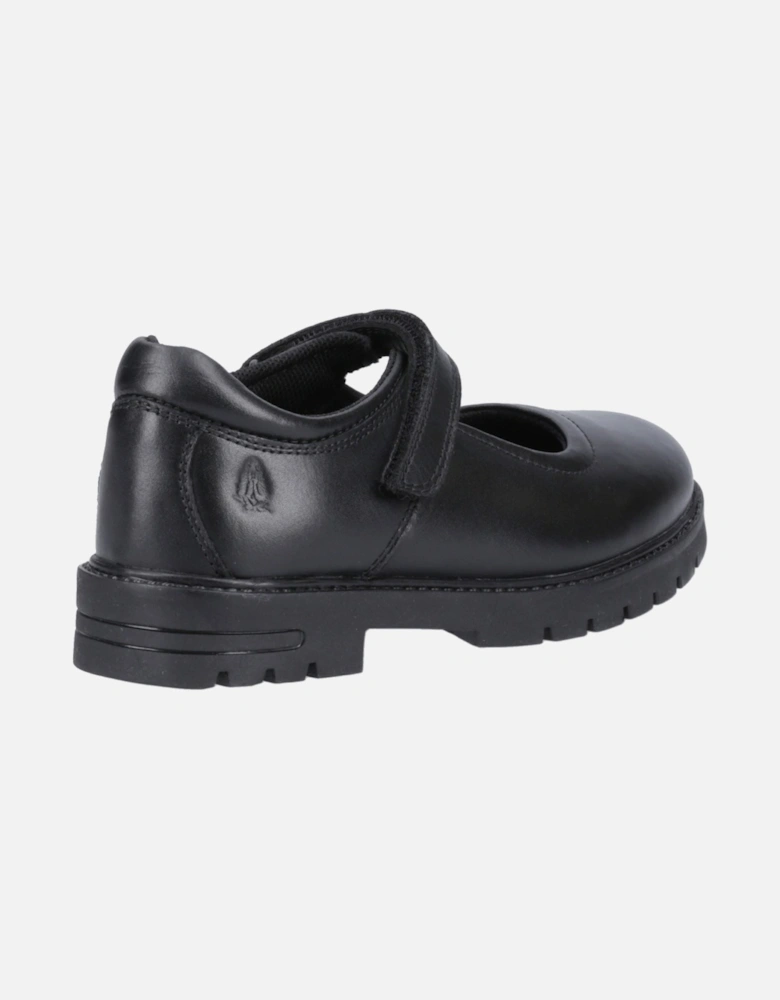 Tanya Senior Leather Girls's Black Shoes