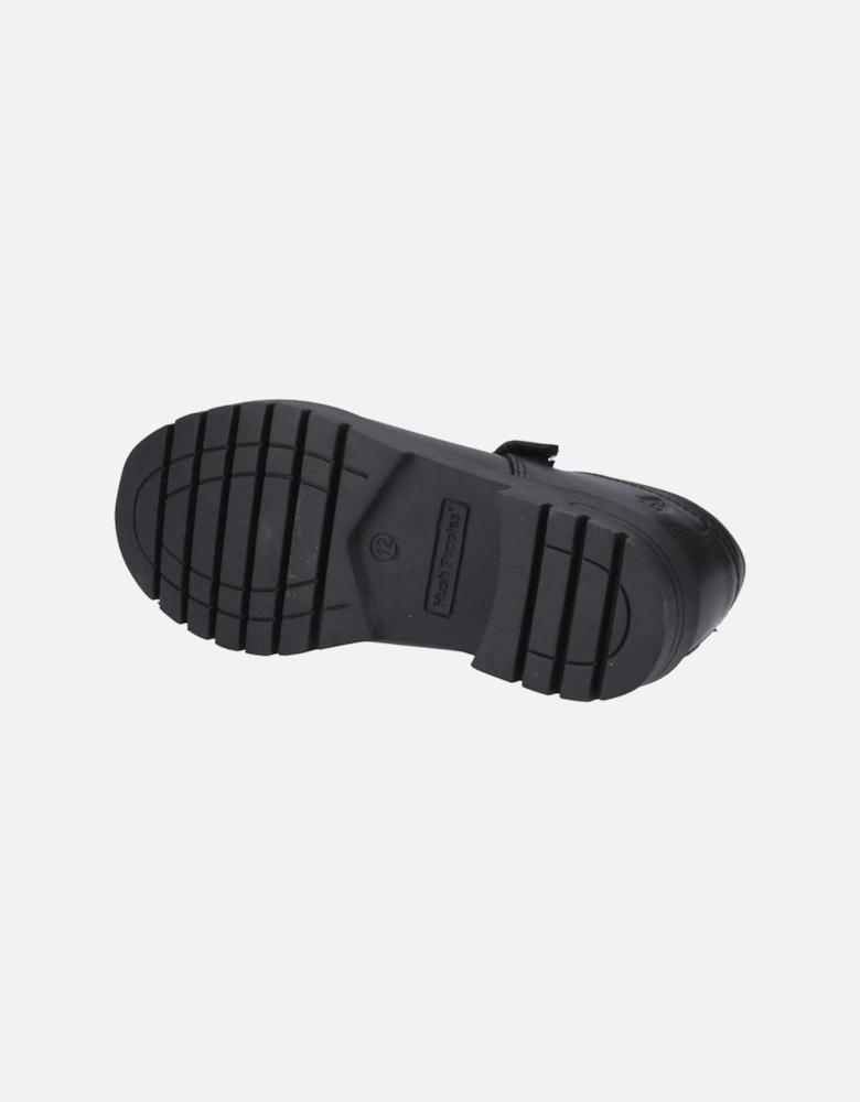 Tanya Junior Leather Girls's Black Shoes
