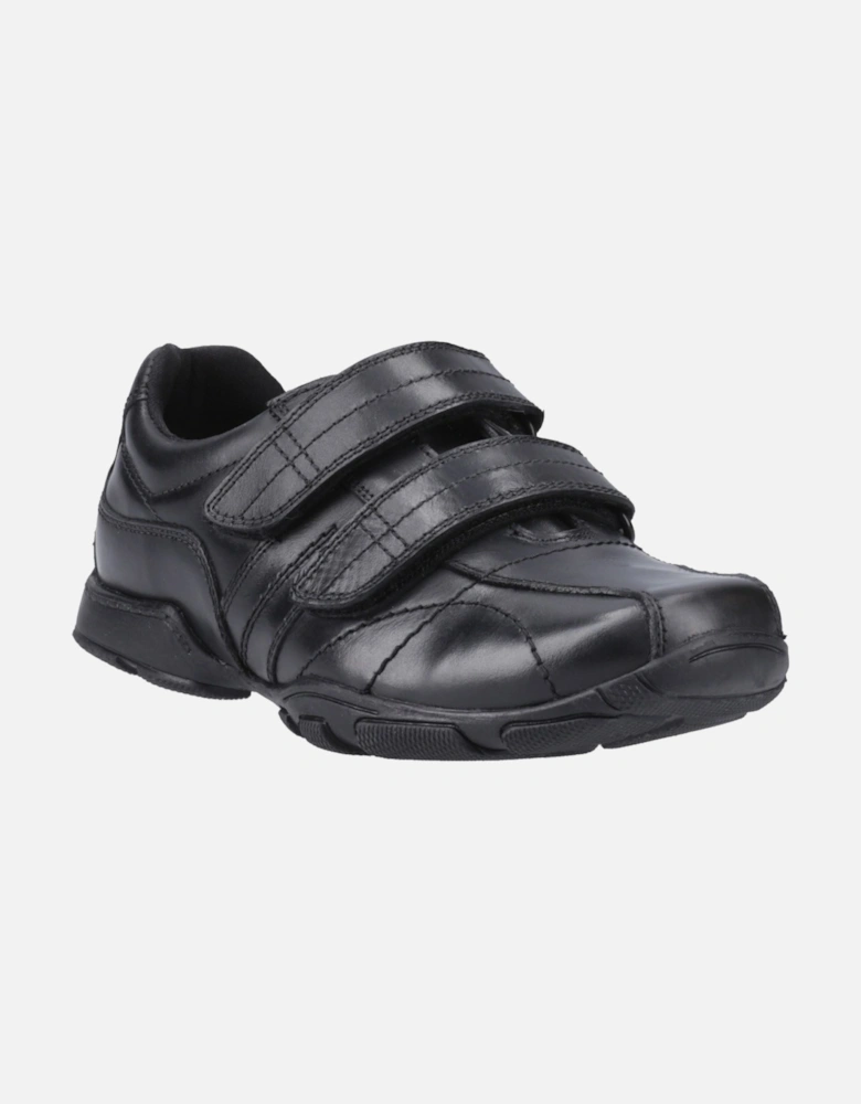 Vance Leather Boys's Black Loafers