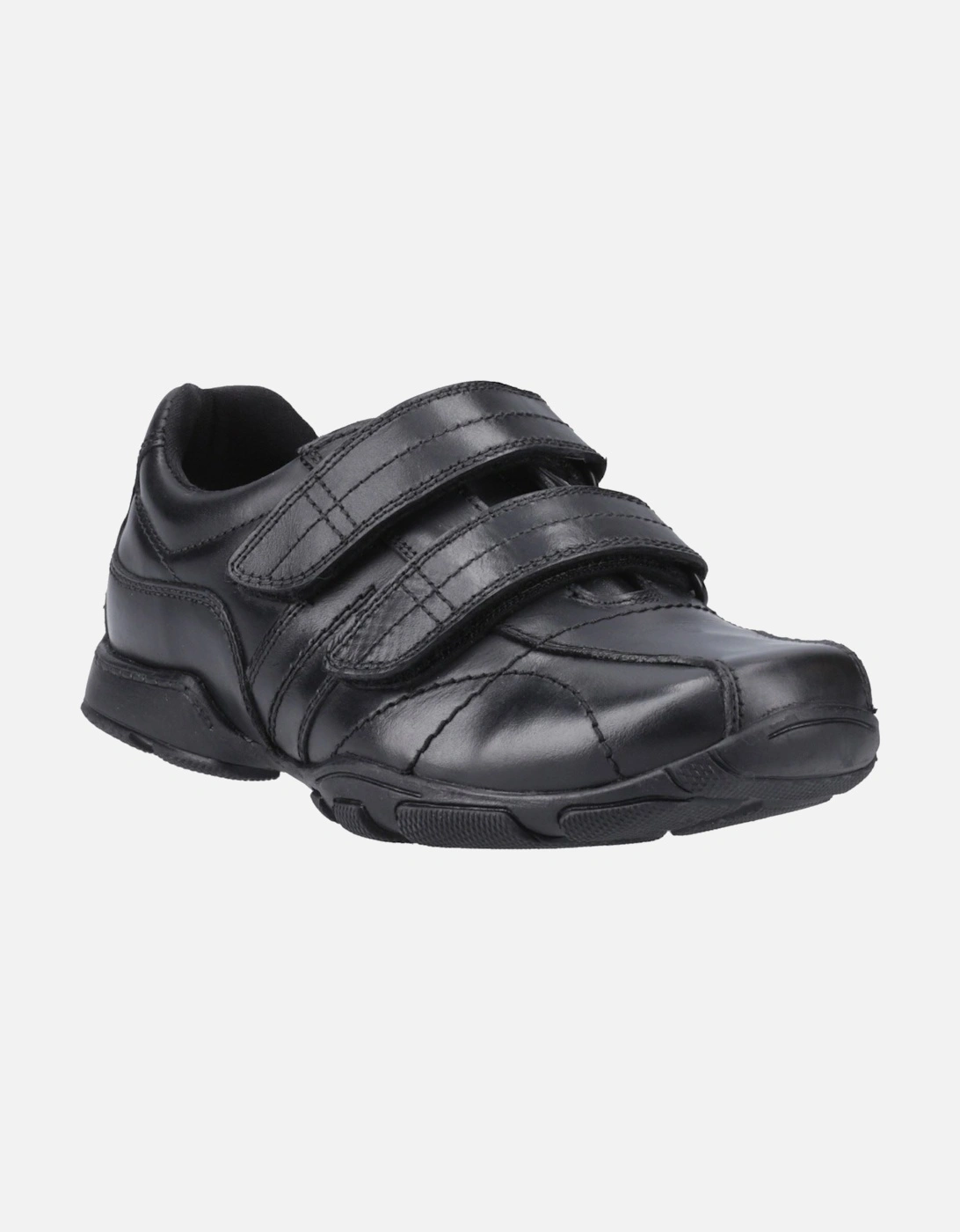 Hush Puppies Boys Black  Vance Leather Junior Shoes - Size UK 13.5 / Eu 32.5 / Us 14 Kids