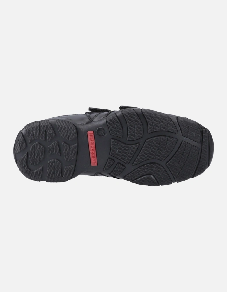 Vance Leather Boys's Black Loafers