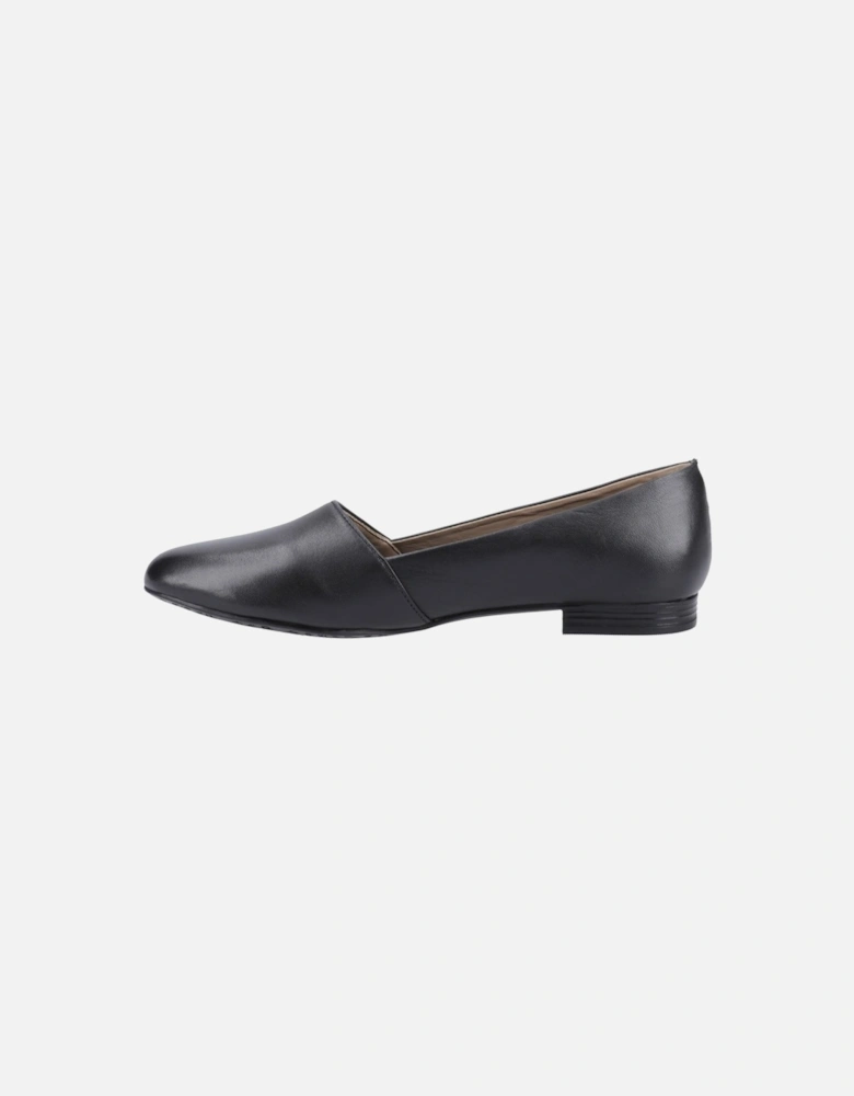 Lola Senior Leather Girls's Black Ballet Flats