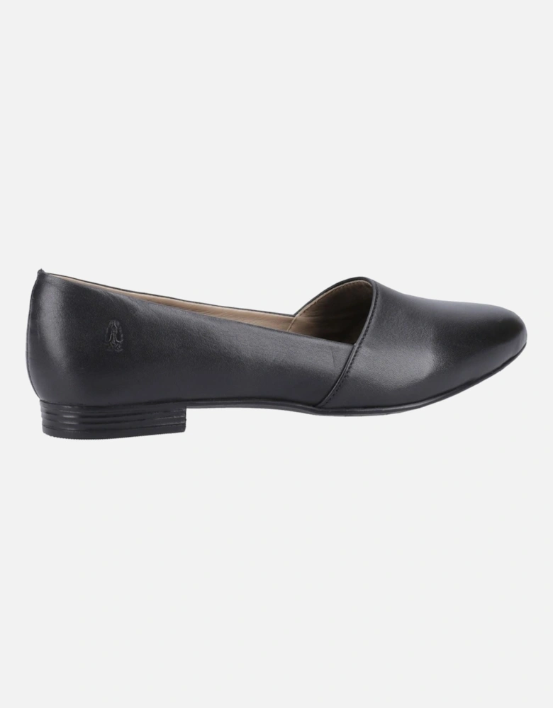 Lola Senior Leather Girls's Black Ballet Flats