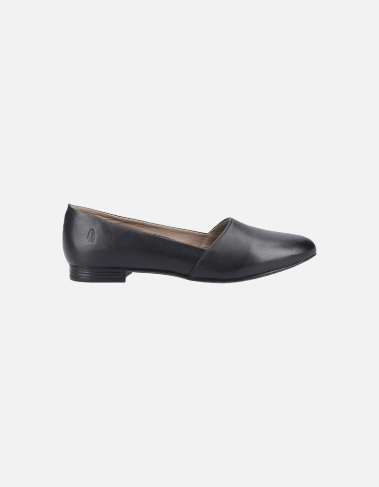 Lola Senior Leather Girls's Black Ballet Flats