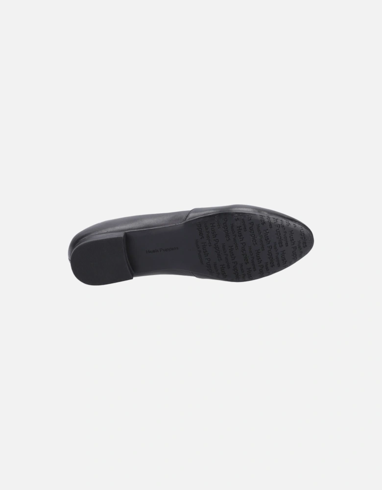 Lola Senior Leather Girls's Black Ballet Flats