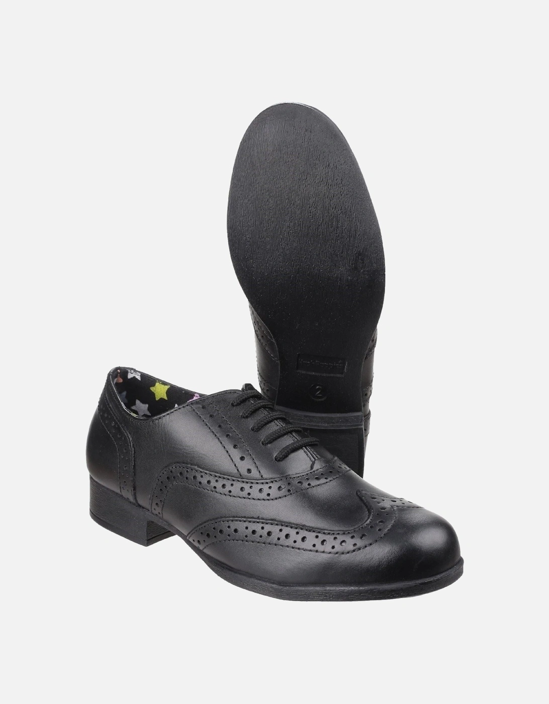 Kada Junior Leather Girls's Black Brogues