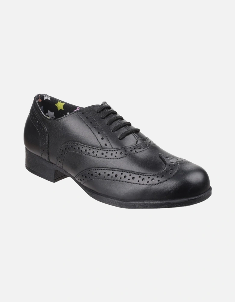 Kada Junior Leather Girls's Black Brogues