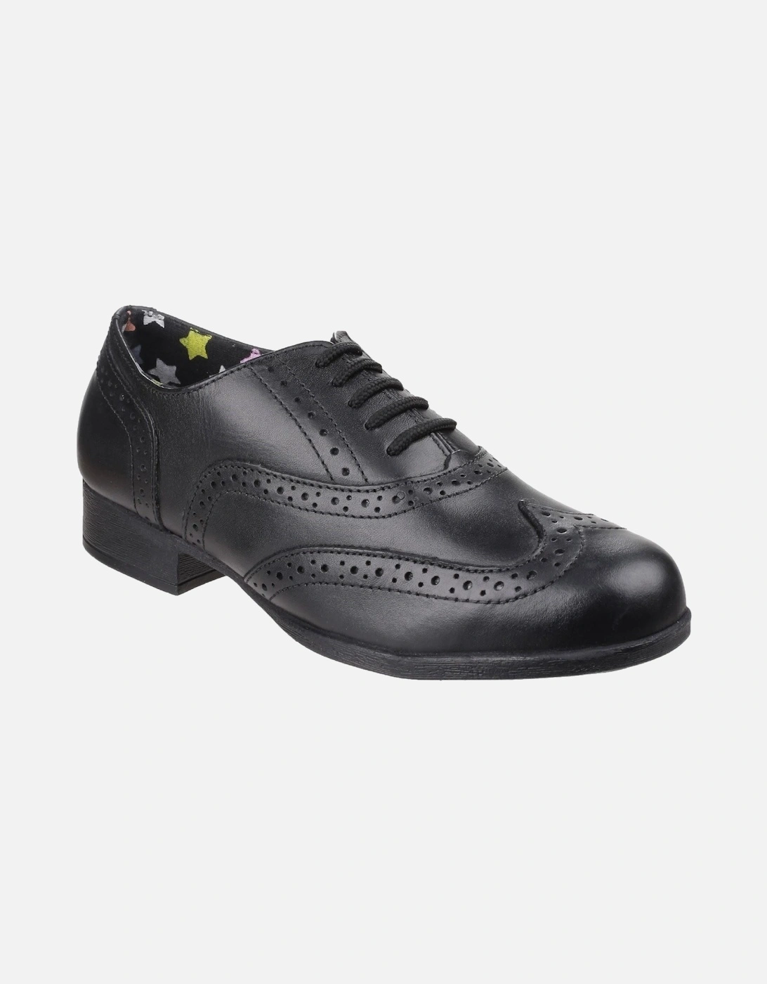 Kada Junior Leather Girls's Black Brogues, 10 of 9