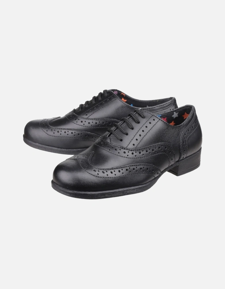 Kada Junior Leather Girls's Black Brogues