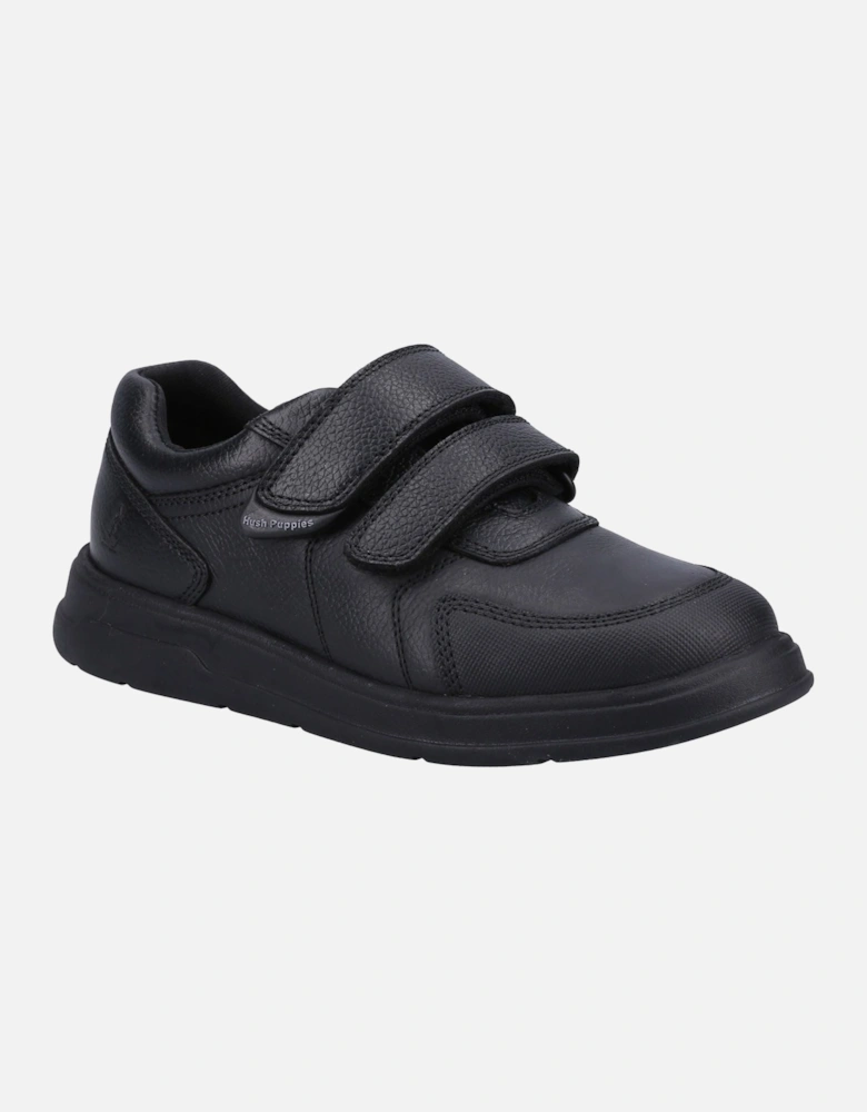 Ryan SNR Leather Boys's Black Shoes