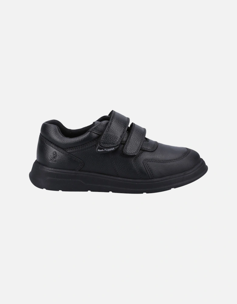 Ryan SNR Leather Boys's Black Shoes