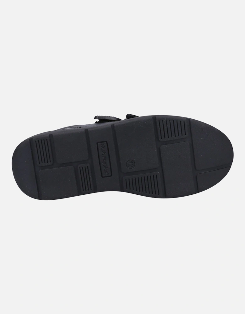 Ryan SNR Leather Boys's Black Shoes