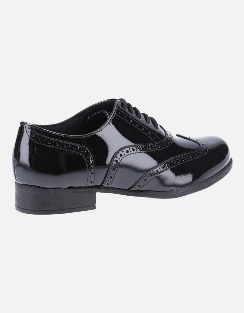 Kada Junior Patent Leather Girls's Patent Black Brogues