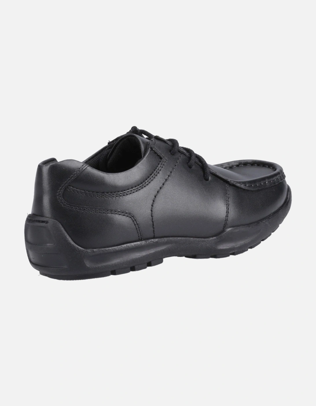 Mackenzie Wallabee Leather Boys's Black Lace-Up Shoes