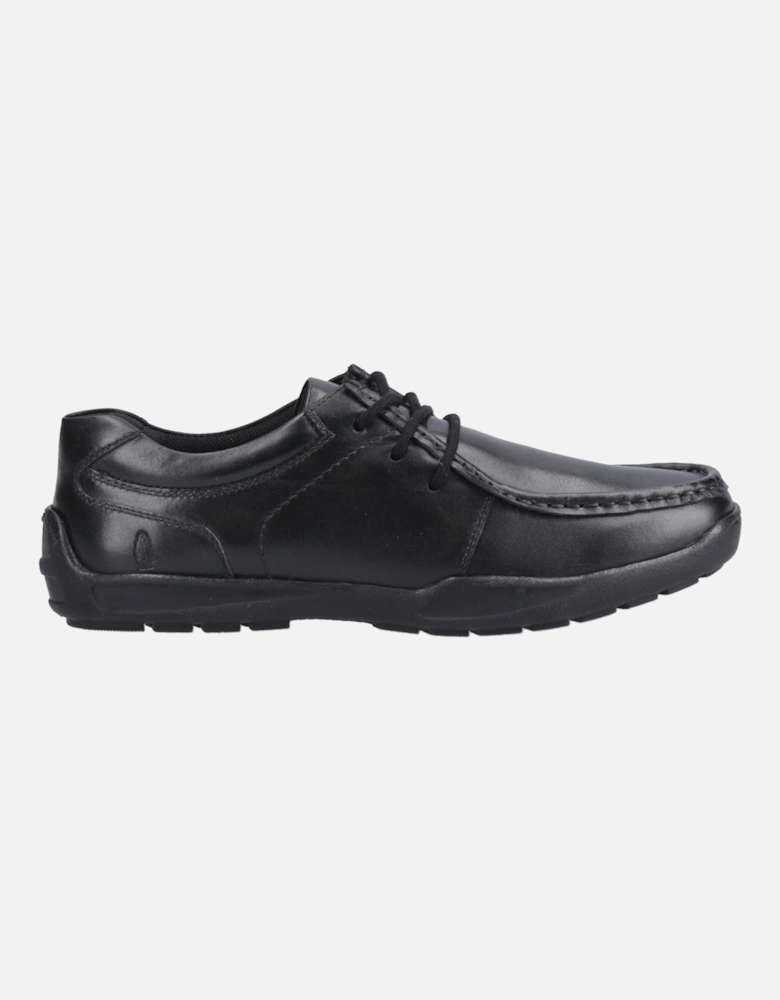 Mackenzie Wallabee Leather Boys's Black Lace-Up Shoes