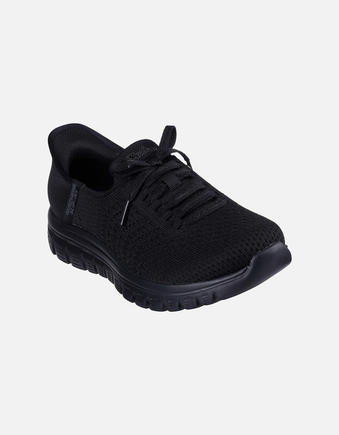 Graceful First Blush Textile Women's Black Trainers, 6 of 5