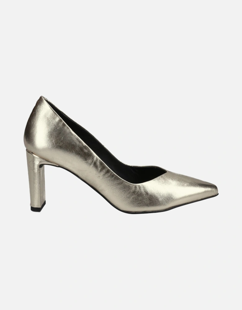 Olivia Suede Women's Gold Shoes