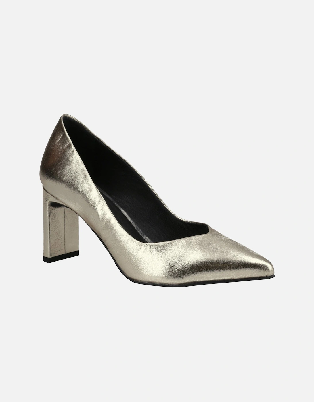 Hush Puppies Women's Hush Puppies Olivia Suede Women's Gold Heels
