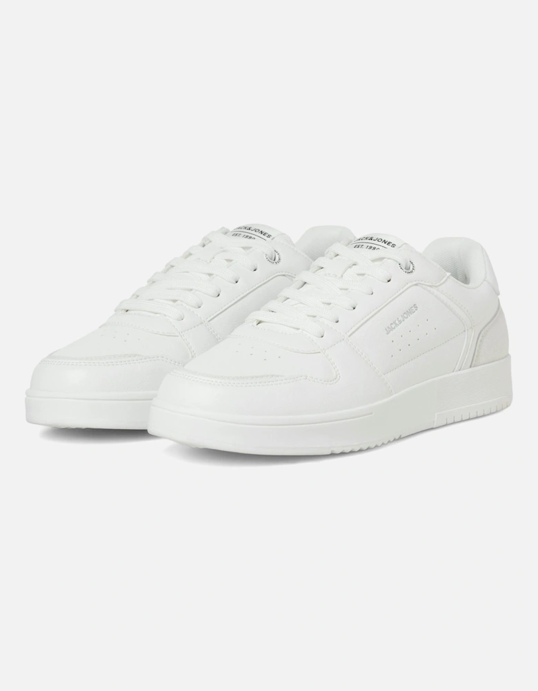 Ealing Polyurethane Men's White Silver Trainers
