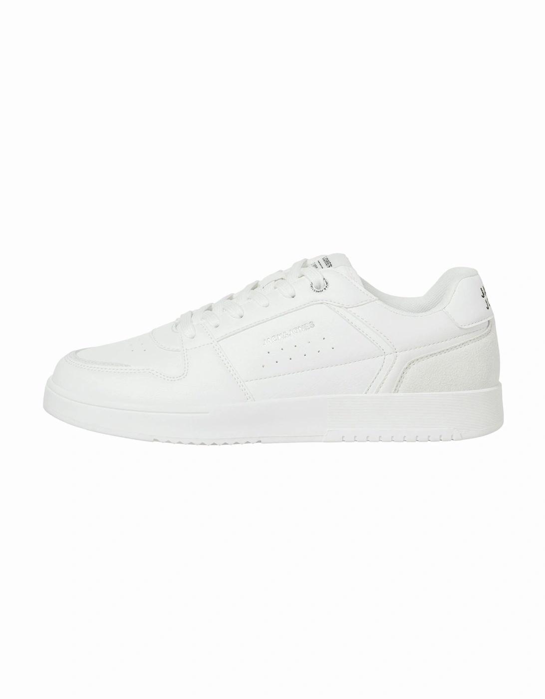 Ealing Polyurethane Men's White Silver Trainers