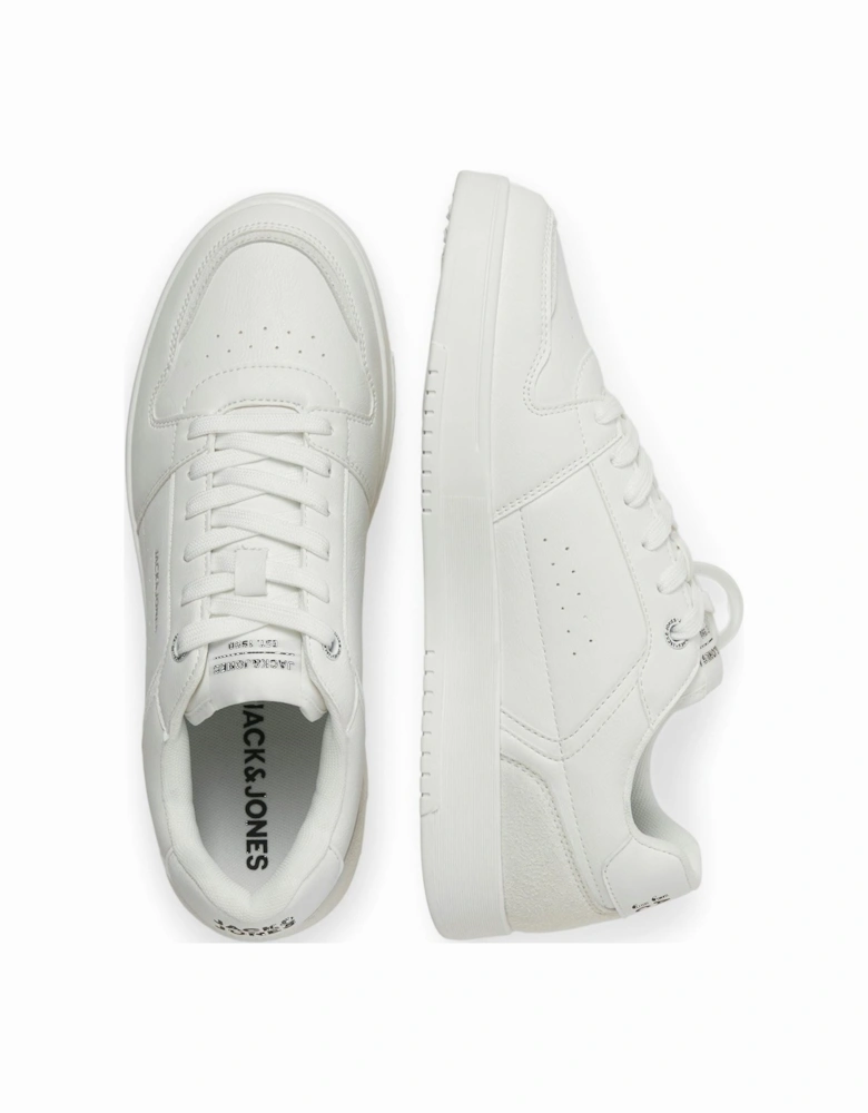 Ealing Polyurethane Men's White Silver Trainers