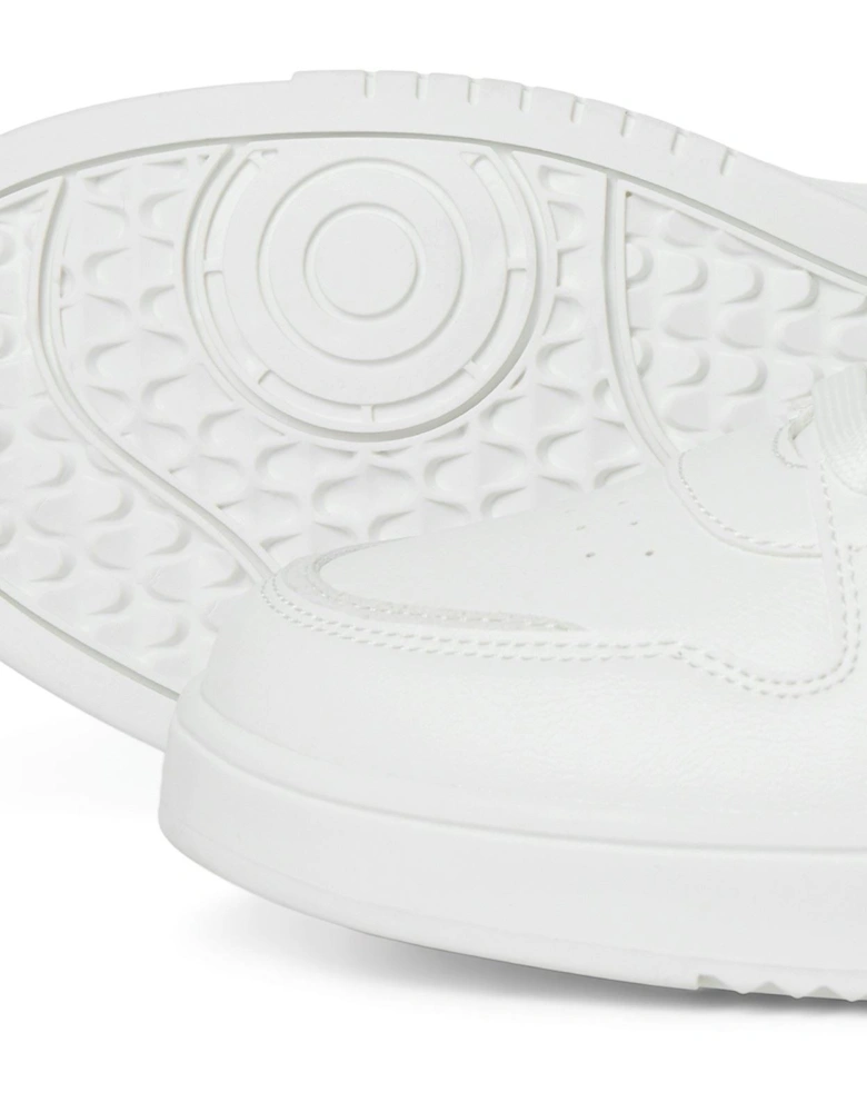 Ealing Polyurethane Men's White Silver Trainers