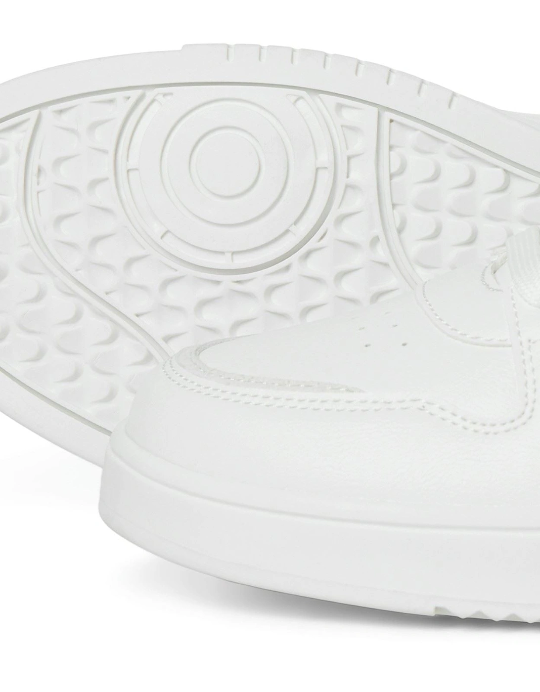 Ealing Polyurethane Men's White Silver Trainers