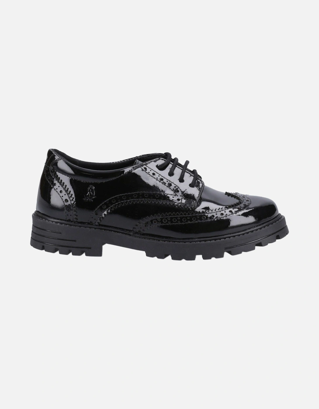 Maxine Patent Senior Leather Girls's Black Brogues