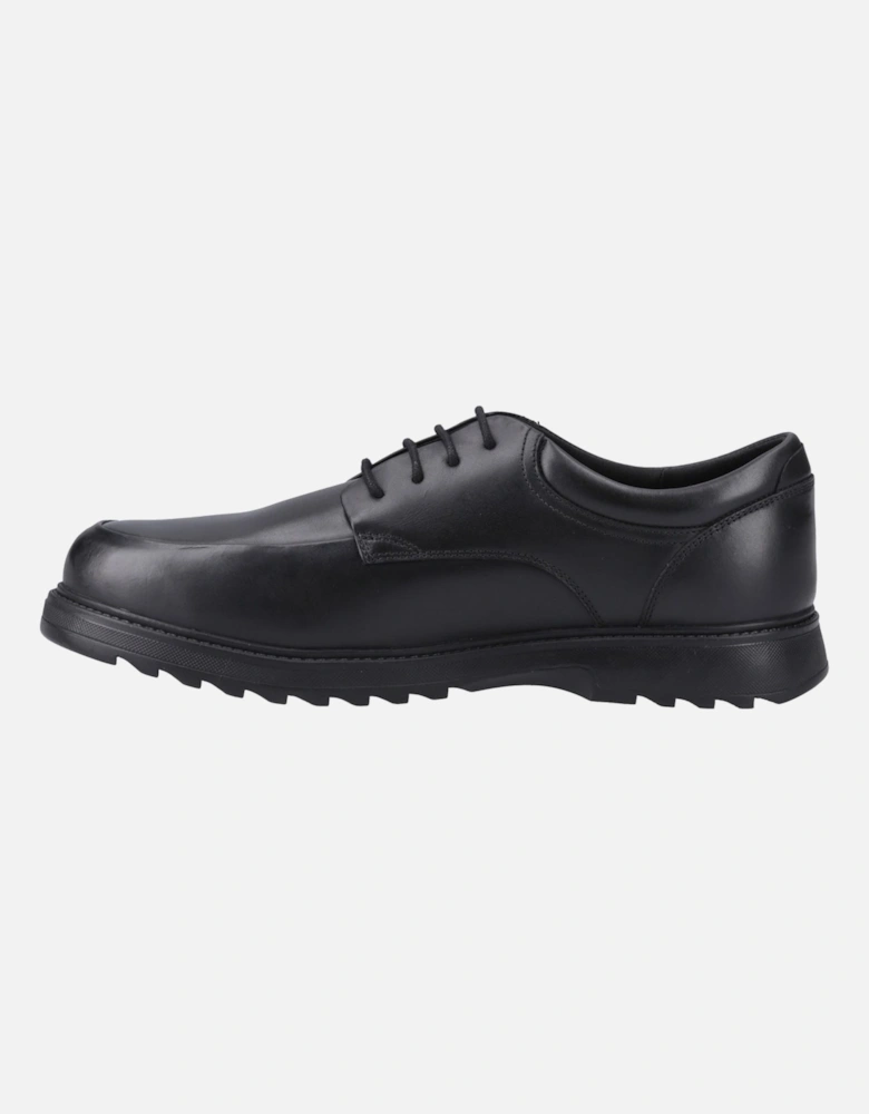Romeo Leather Boys's Black Shoes