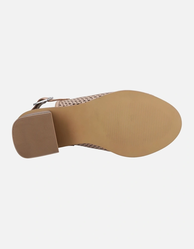Louise Heeled Leather Women's Taupe Sandals
