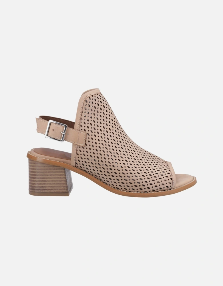 Louise Heeled Leather Women's Taupe Sandals