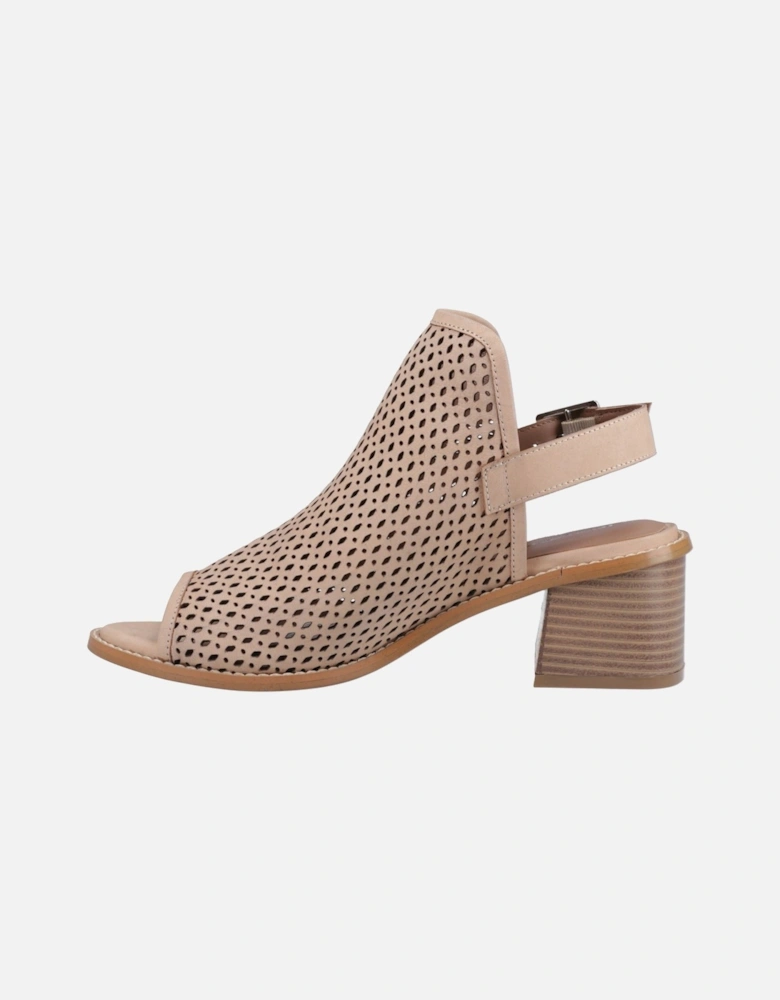 Louise Heeled Leather Women's Taupe Sandals
