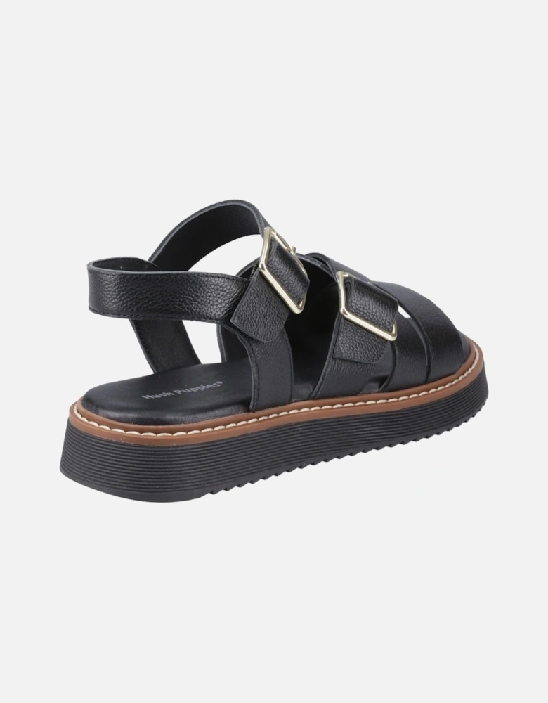 Cady Leather Women's Black Sandals