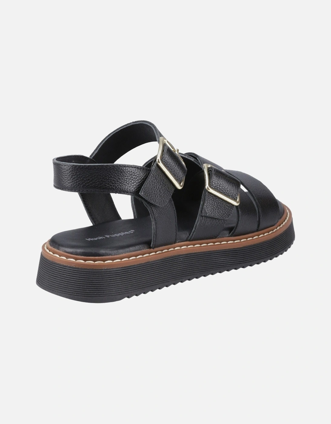 Cady Leather Women's Black Sandals