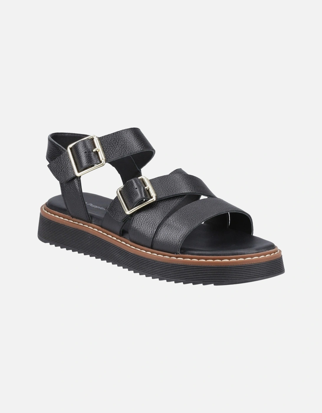 Cady Leather Women's Black Sandals, 6 of 5