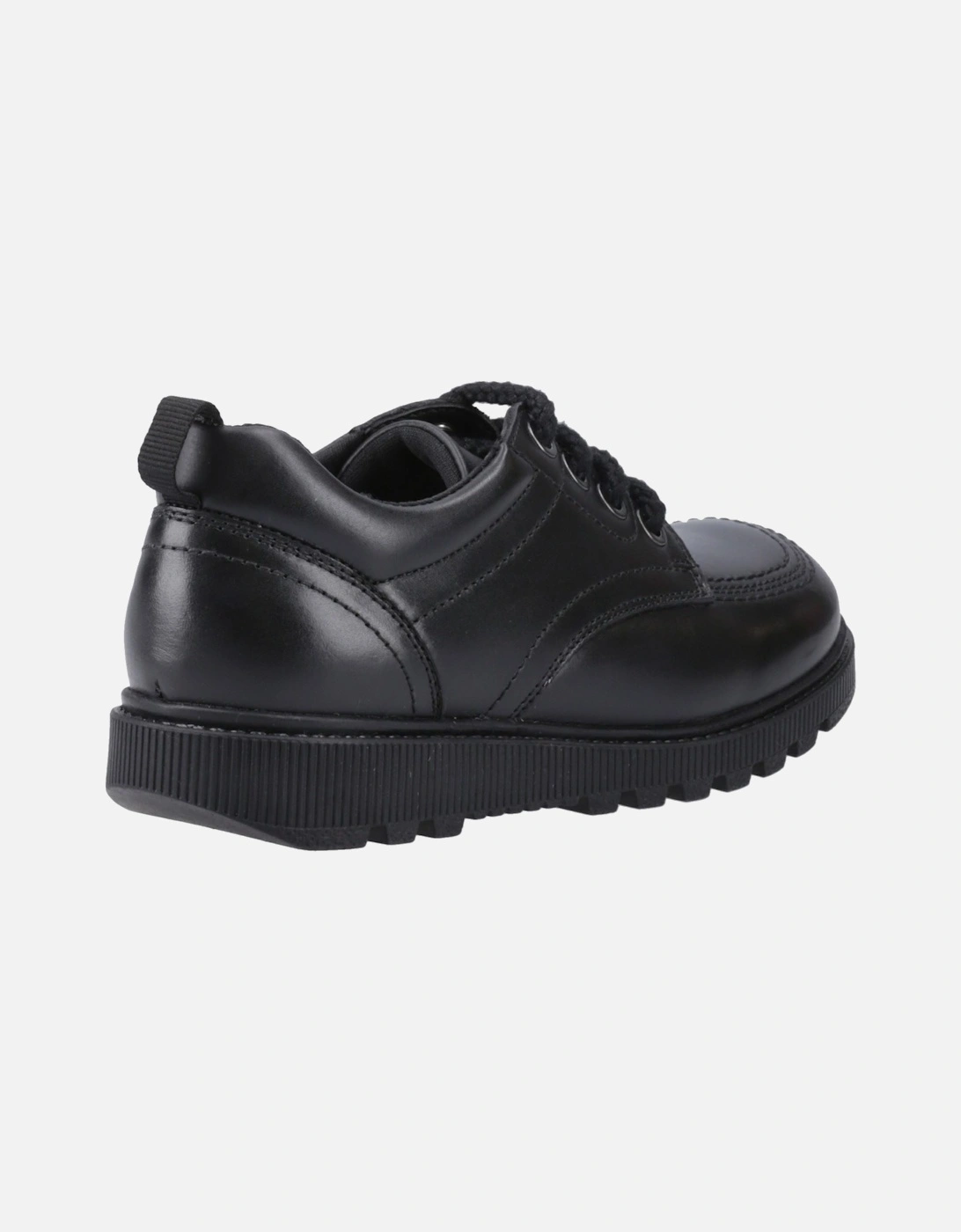 Keeley Leather Girls's Black Lace-Up Shoes