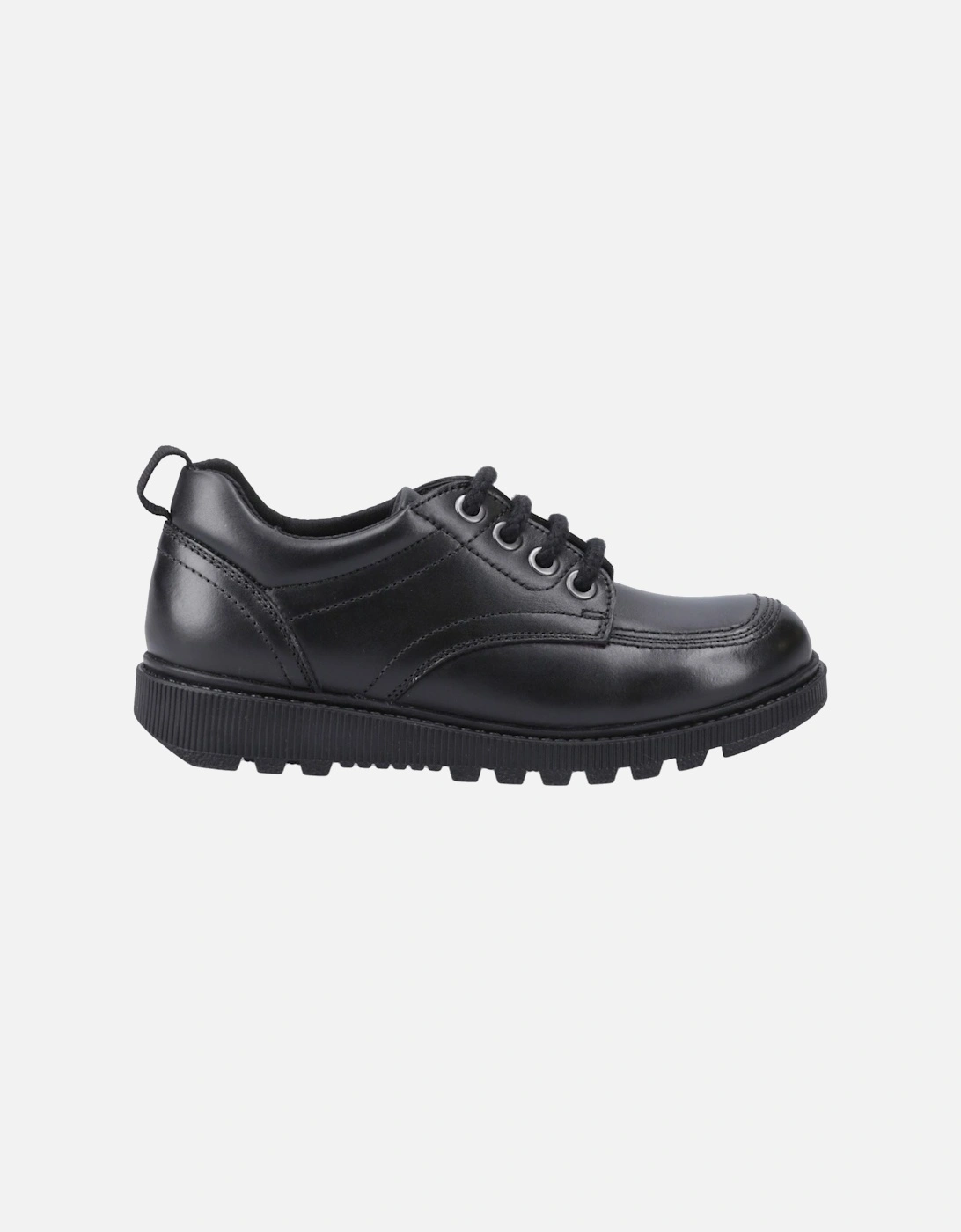 Keeley Leather Girls's Black Lace-Up Shoes