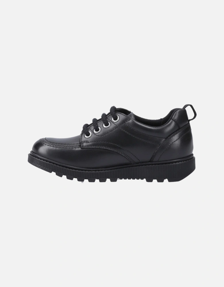 Keeley Leather Girls's Black Lace-Up Shoes