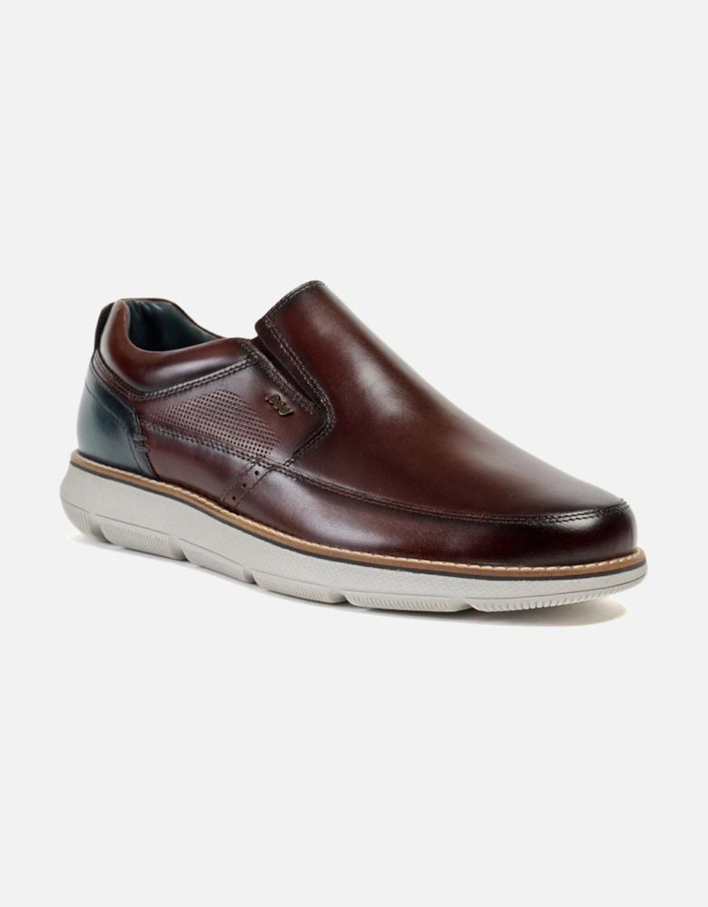 Fowler Leather Men's Tan Loafers