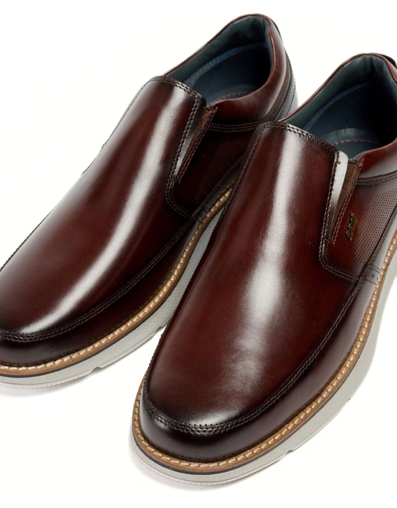 Fowler Leather Men's Tan Loafers