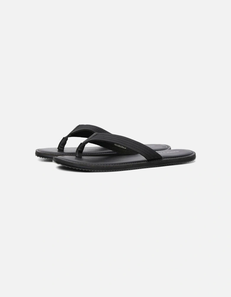 Washton Leather Men's Anthracite Flip Flops