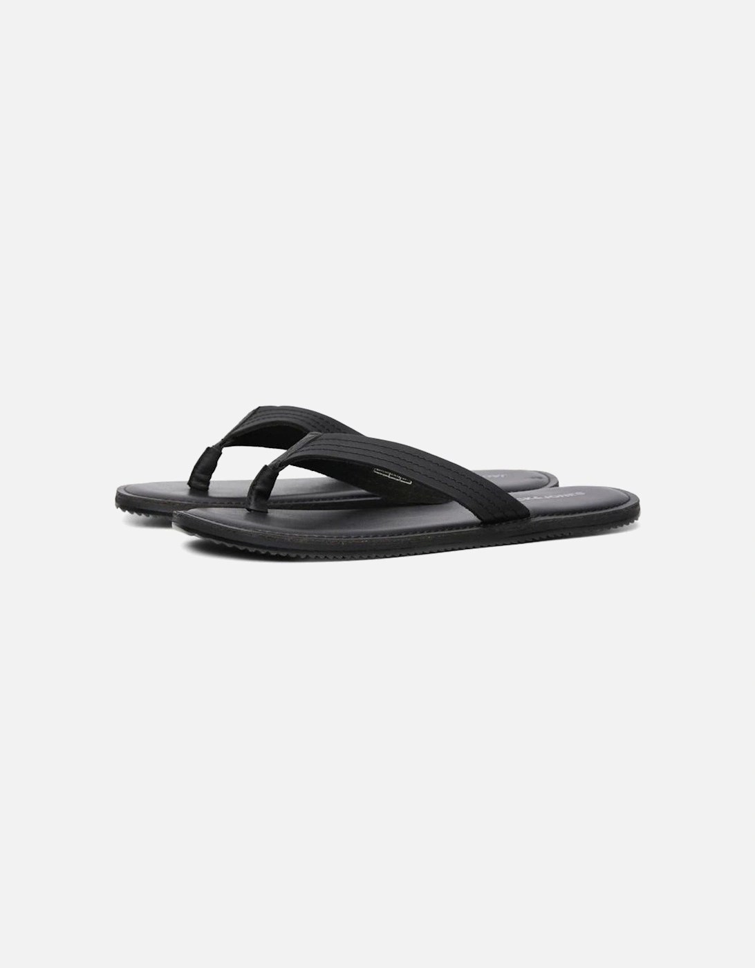 Washton Leather Men's Anthracite Flip Flops, 7 of 6