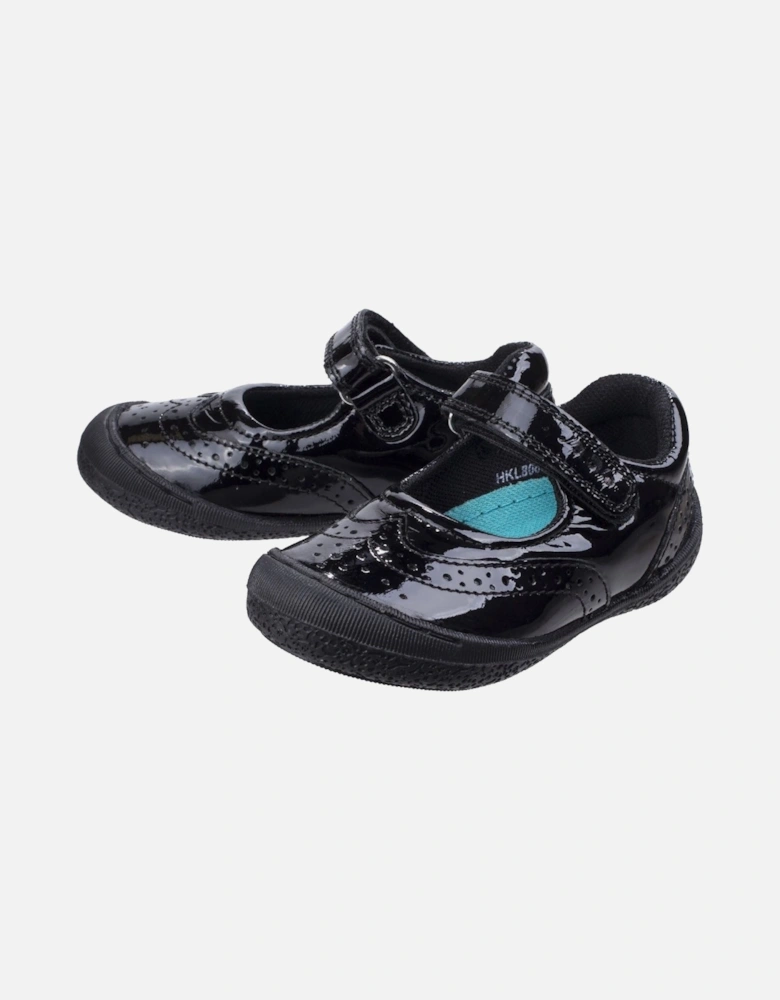 Rina Junior Patent Leather Girls's Patent Black Shoes