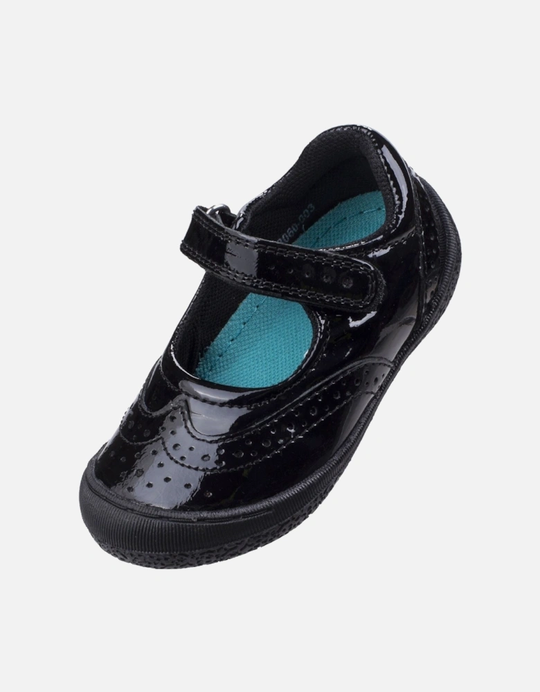 Rina Junior Patent Leather Girls's Patent Black Shoes