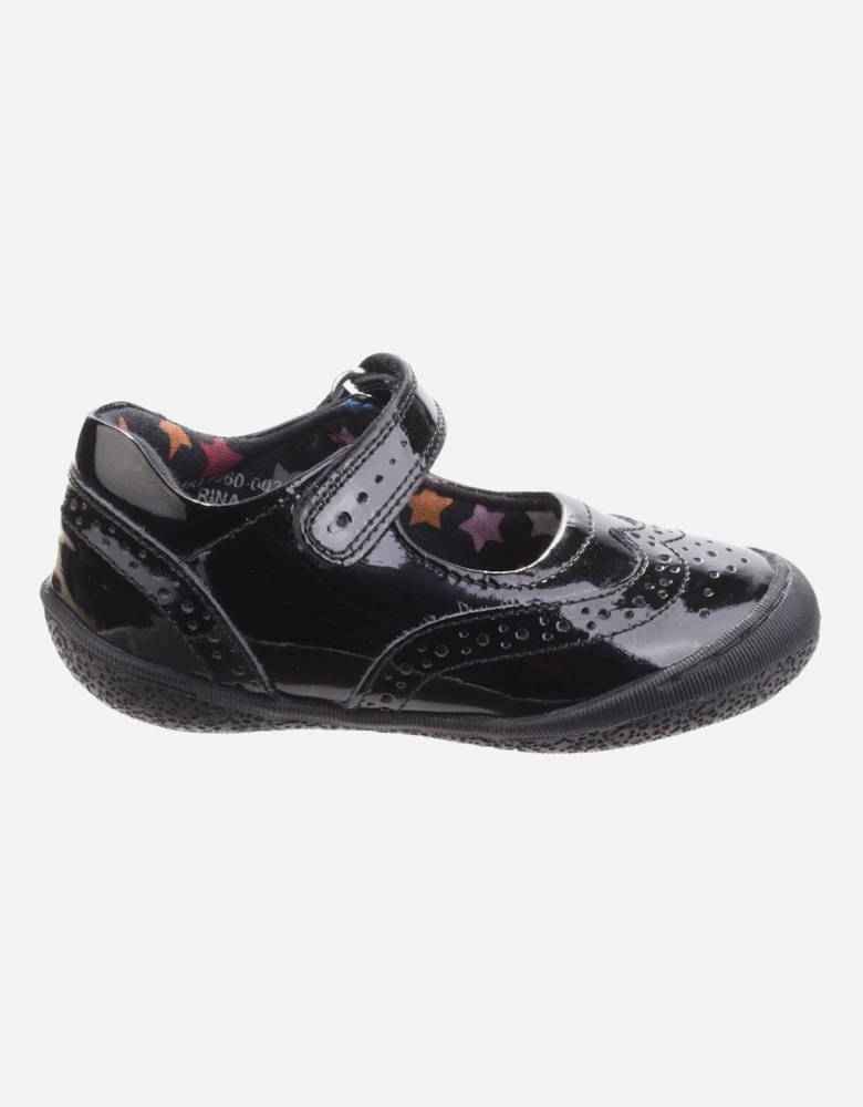 Rina Junior Patent Leather Girls's Patent Black Shoes