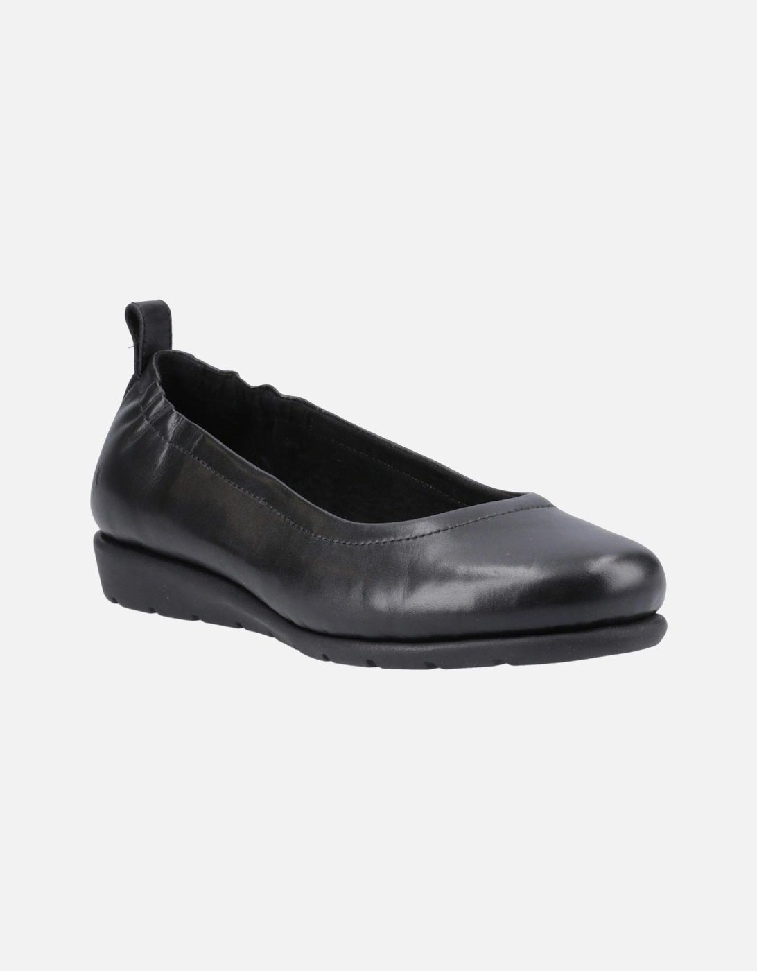 Skylar Leather Women's Black Flats, 6 of 5