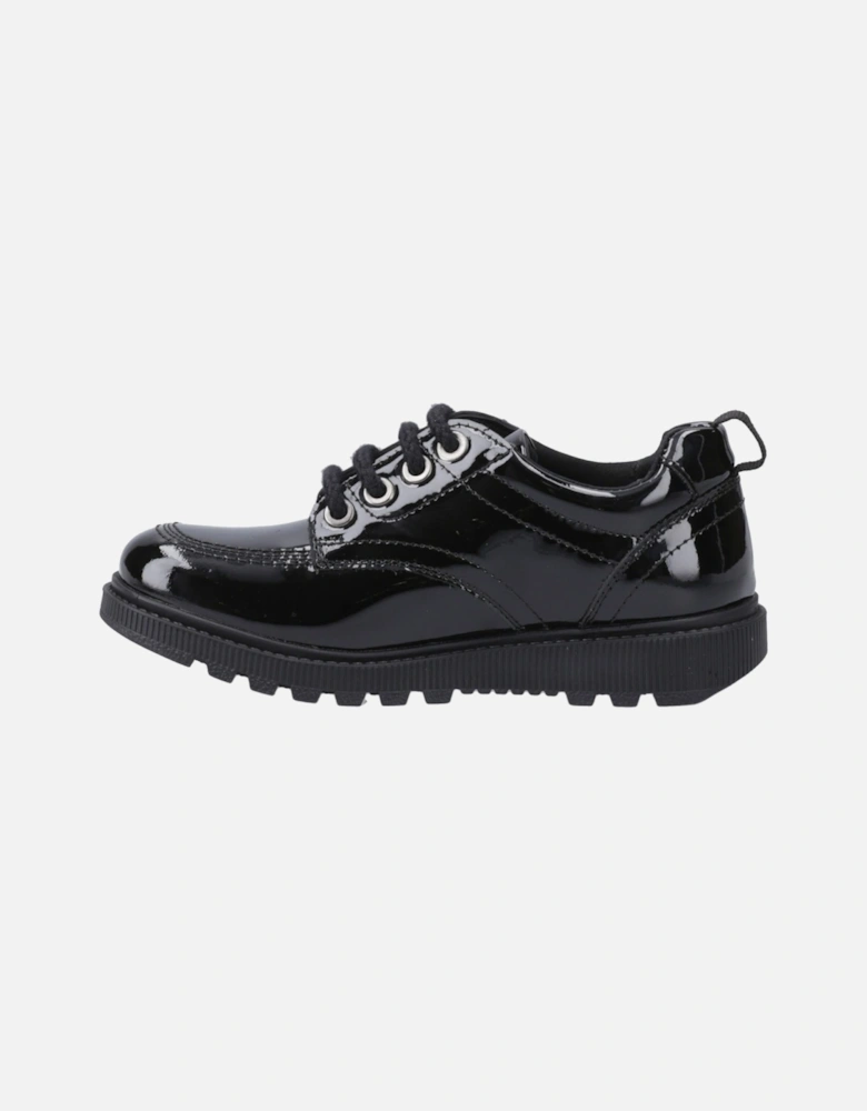Keeley Leather Girls's Black Lace-Up Shoes