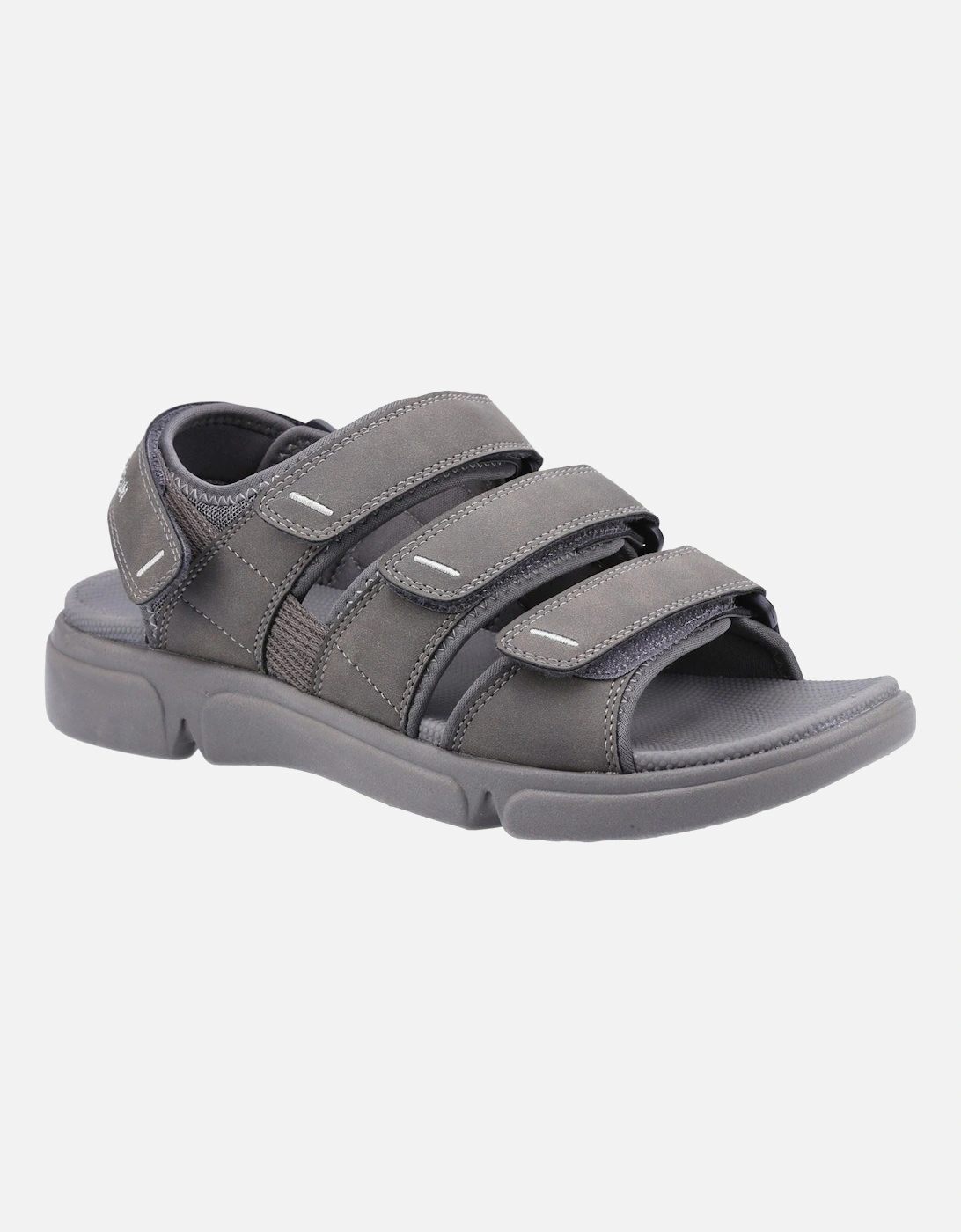 Raul Polyurethane Men's Grey Sandals, 5 of 4