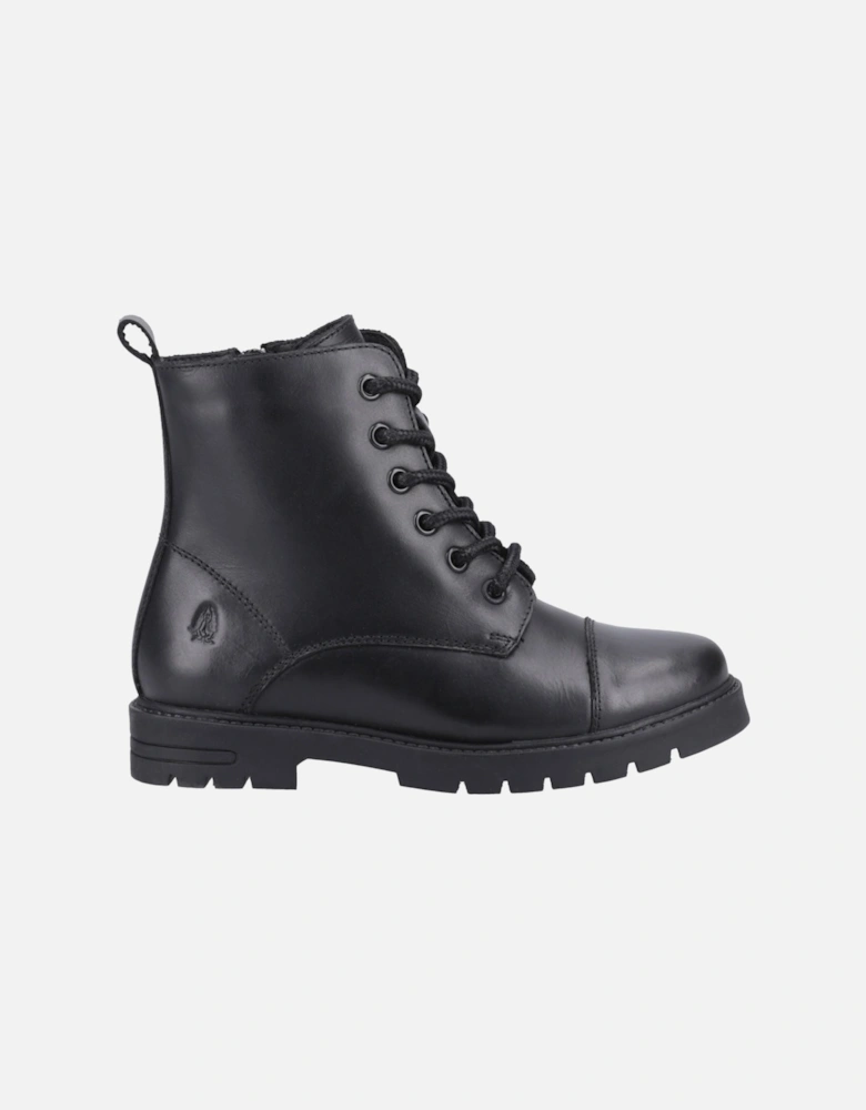 Lauren Senior Leather Girls's Black Boots